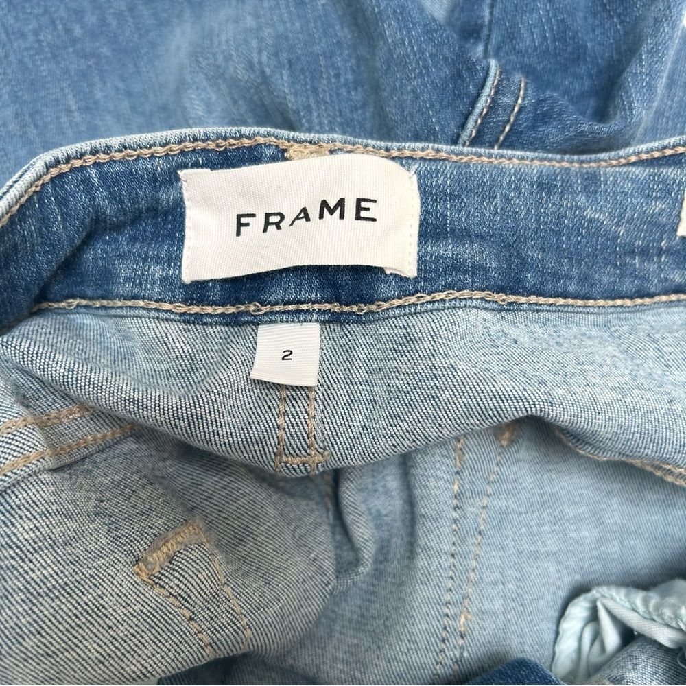 FRAME‎ Denim Le Jeanne Skinny Crop Sapphire Color Jeans size 2 - Picture 2 of 6